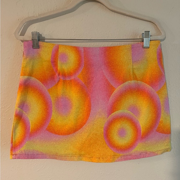 Elsie & Fred Tie Dye Low Rise Skirt And Halter Set Sz L - Festival Fun - Picture 6 of 14